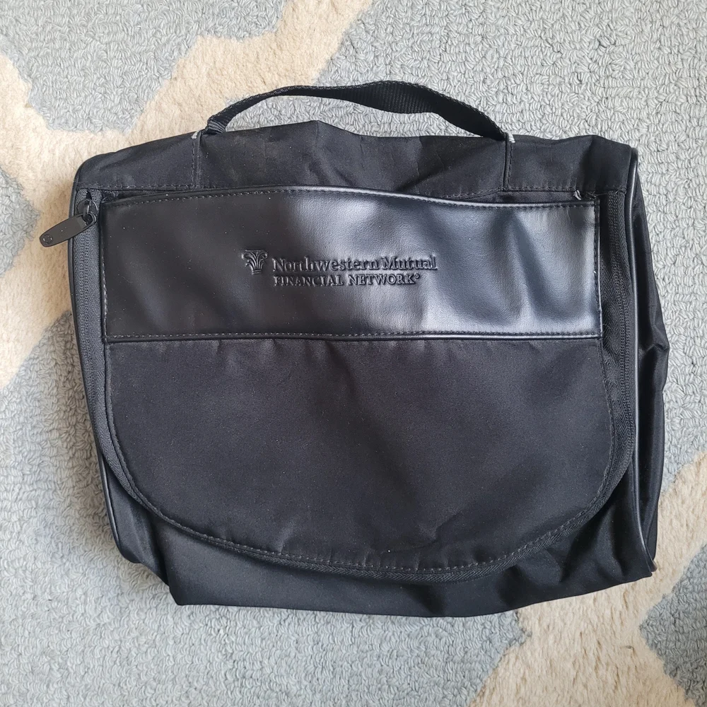 🗽Black Mini Briefcase Toiletry Bag
